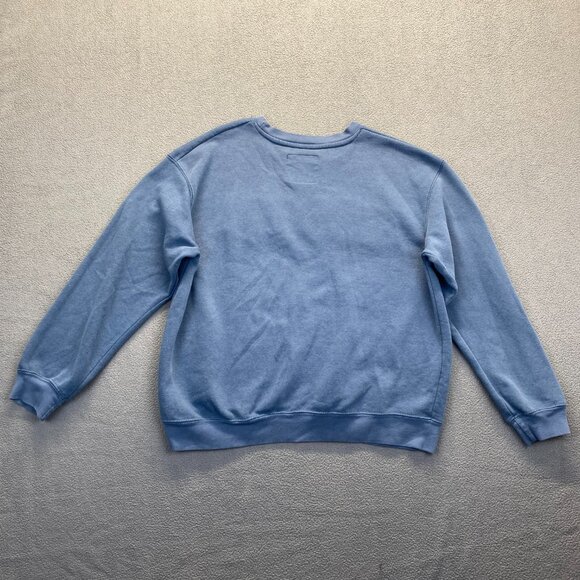 New York Popular Blue Crewneck Sweater with Chicago Graphic,Womens,Size Large - Picture 5 of 9
